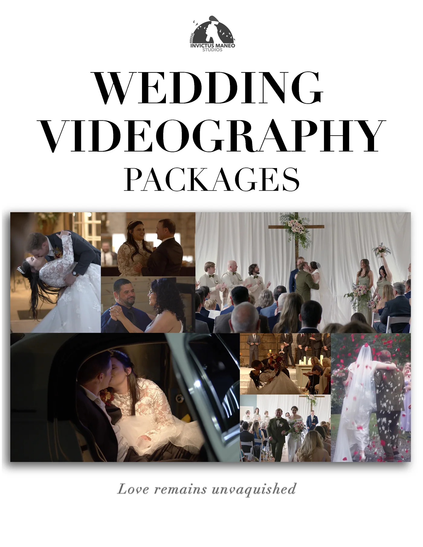 Invictus Maneo wedding pricing page 1